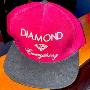 Diamond supply co SnapBack maroon